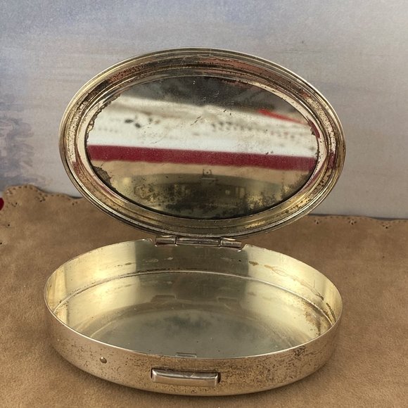 Vintage Cara Nome Boston Sterling Silver Powder Compact, - Picture 5 of 7